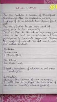 CBSE Class 10 English Board 2026 | Letter to the Editor Asked in Exam | Full Marks #exam #english