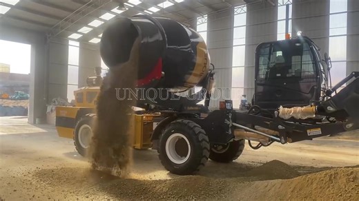 Highly efficient Self-Loading Concrete Mixer! 🔥 • Automatic loading and mixing ✨ • Forward rotation for stirring, reverse rotation for discharging ✨ • 270° rotating chassis: ideal for tight spaces ( 200% efficiency) ✨ Want to increase your productivity? Contact us now! 86 133 8403 5767 / 86 19838112430 (WhatsApp) or https://www.uniquemacglobal.com/products/self-loading-concrete-mixer/ #selfloadingconcretemixer #selfloadingmixer #selfloadingconcretemixertruck #concretemixer #readymixconcete #con