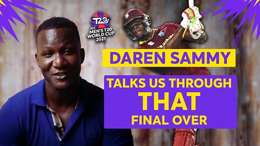 "To this day, we're still champions" 🏆 Ahead of today's West Indies and England clash, Daren Sammy recounts the incredible final moments of the #T20WorldCup 2016 Final. | ICC - International Cricket Council