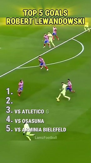 Top 5 Goals Robert Lewandowski #football