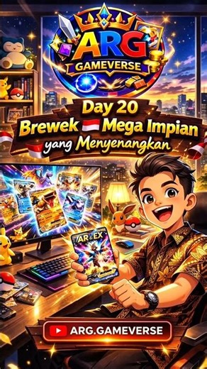 DAY 20 🇲🇨 #brewek Mega Impian Cuan 🤑💰 #pokemon #pokemoncards #cards #pokemontcg #fyp #shorts #asmr