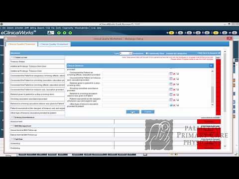 eCW how to fulfill pqrs measures