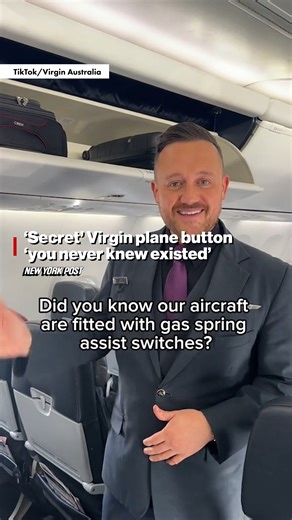 6.5K views | It's a button you probably never knew existed but it's now been explained in a viral video shared by the airline. | New York Post Health & Parenting | Facebook
