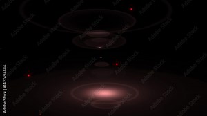 Lens Flare light ray black Screen. Optical Lens flare light dark background. lens flare rays blinking Bright light effect slow motion on transparent background. optical lens flare effects loop video.