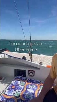 Wind gusts up to 50km. we got an Uber 🫠#sailing #HainesHunterTramp #Trimaran #waves #windy #sailing