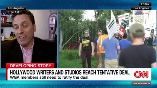 The Writers Guild and Hollywood studios reach tentative deal to end strike