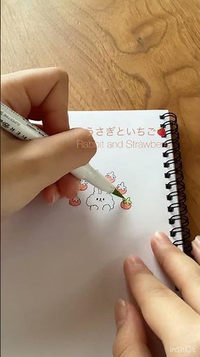 【お絵描きメイキング】うさぎといちごのゆるふわイラストができるまで #イラスト #お絵描き #うさぎ #いちご #メイキング #描き方 ＃speedpaint