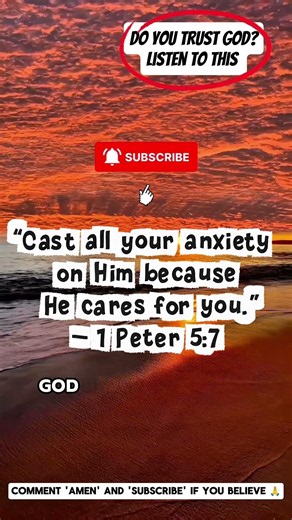 “God Doesn't Want You to Carry Anxiety Alone 🙏💛” #anxiety #trustgod #bibleverse