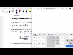 Section 4.4 Video: Solving More Exponential Equations