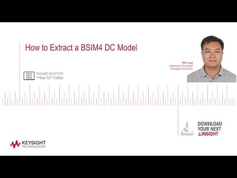 How to Extract a BSIM4 DC Model