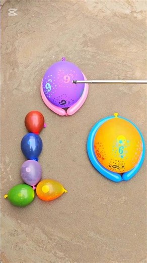 💥 Purple and Yellow 💜 Balloons 💛 | Satisfying Visual Setup #shorts #asmr #satisfying #relaxing