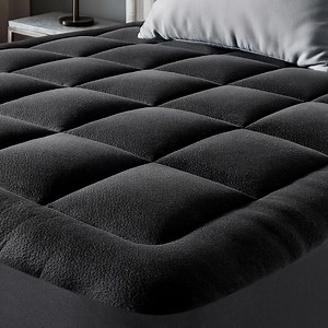 Ultra Soft Black Mattress Topper - Viscose Made From Bamboo Pillow Top Mattress Pad - Cooling for Hot Sleepers - Etsy