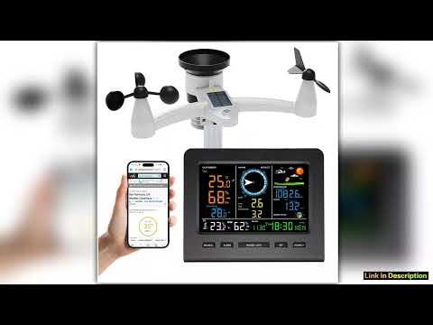 8in1 Wireless Weather Station with WiFi Sync Solar Powered Outdoor Sensor Realtime TempHumidityWind