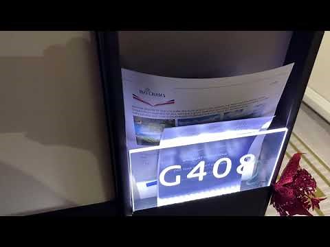 P&O Britannia obstructed balcony cabin G408 with a sofa