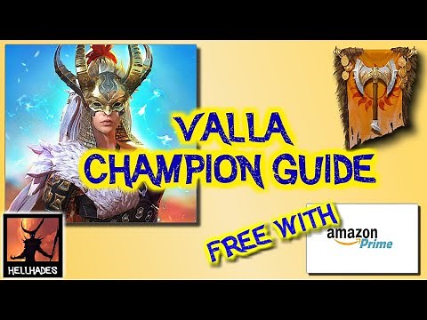 RAID: Shadow Legends | Valla Champion Guide - NEW AMAZON PRIME EPIC full test!