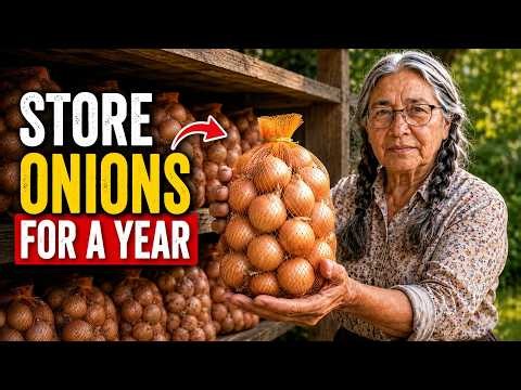 How to Store Onions for a Year Without Rotting or Sprouting... The Old Gardener's Way