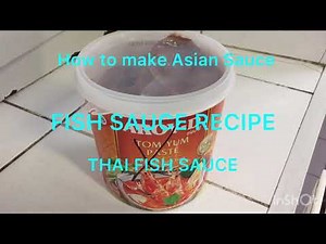 How to Make Asian Fish Sauce |Fish Sauce Recipe |Fish Sauce