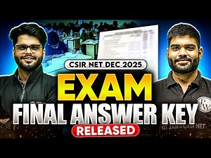 CSIR NET Dec 2025 Final Answer Key Released 🔥 | Official Update | How to Download Answer Key ?