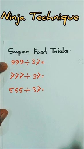 Division Tips and Tricks | Easy DivisionTricks for Large and Small Numbers! #maths #math #tricks