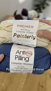 ✨ Been eyeing Premier’s Painterly and Anti-pilling yarns? ✨ Here’s your sign to grab it 🛒🧶 The color surprises with Painterly are next-level (seriously, every row is like a tiny party on your hook 🎉) and it pairs so well with the solids in the Anti-Pilling collection for crisp, cozy projects you’ll love. Ready to add some color magic to your stash? Go grab it now! | Premier Yarns