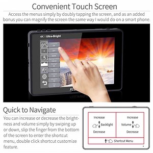 FEELWORLD LUT7 7" Ultra Bright 2200nit Touch Camera DSLR Field Monitor
