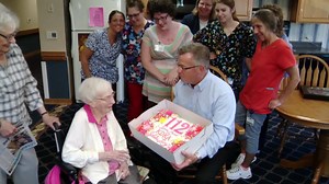 A Butler Co. woman is celebrating a big milestone – her 112th birthday. So, how is she splurging on her big day? Splitting a beer with a friend. “She and I split one… I still like beer.” MORE: http://cbsloc.al/2yr4yZL | KDKA-TV | CBS Pittsburgh