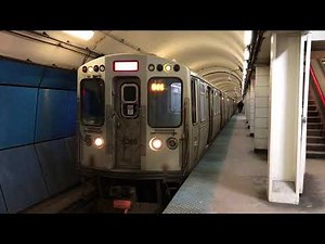 CTA HD 60fps: Speedy Red Line 5000 Series Trains Between Jackson & Lake (2/9/19)