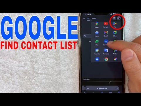 ✅ How To Find Contacts List In Google 🔴