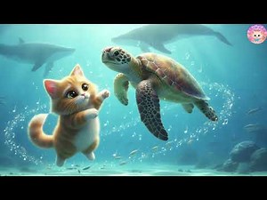 🧜‍♀️ Puffy Cat’s Mermaid Treasure Hunt! | Magic Shells, Glimmering Gems & Ocean Songs