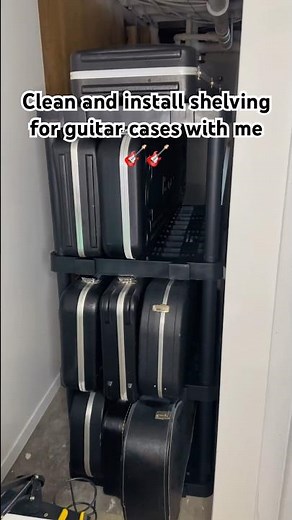 It was time I did THIS - Organizing My Guitar Oasis - Shelving Unit Setup and Guitar Case Storage