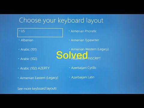 Windows not booting up after BIOS update (win 10 or 11); Stuck on - Choose your keyboard layout...