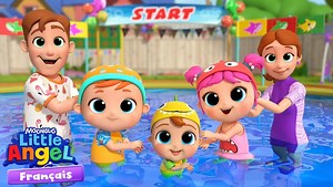 80K views · 1.3K reactions | La famille décide d'organiser les tout premiers Jeux de Baby Shark. Jack et Jill et Bébé Louis jouent dans la piscine et participent à des jeux pour voir qui est le gagnant. #babyshark #littleangel | Little Angel - Français | Facebook