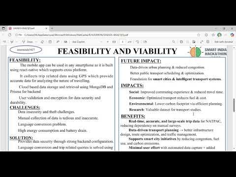 SIH Problem statement explanation