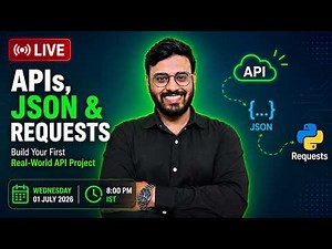 🔥 Python Developer Series #7 | Python API, JSON, Requests Library & Project | Learn Python LIVE