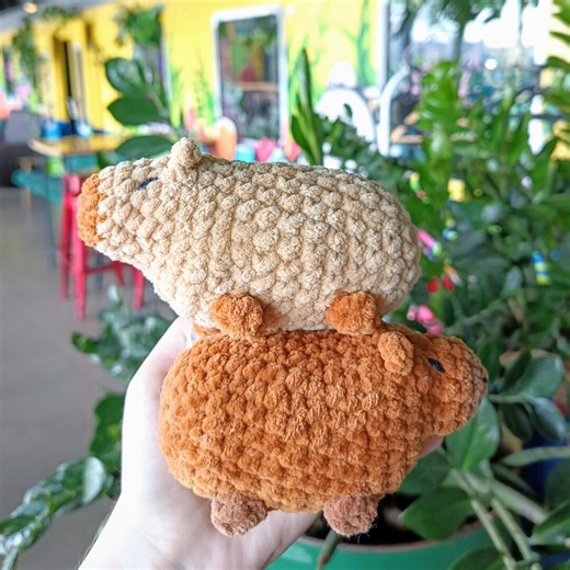 No-sew Capybara Crochet Pattern - Etsy
