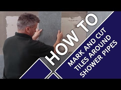 How to Mark and Cut Tiles Around Shower Pipes | Tiling Tips | Short Tutorial feat. Craig Phillips