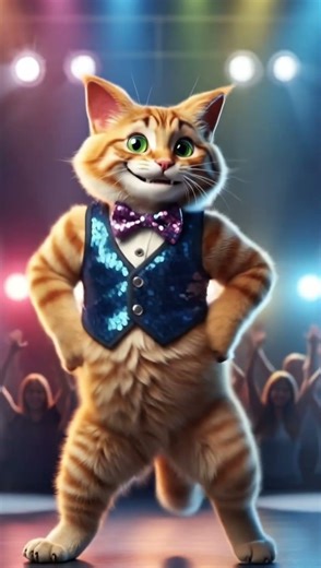 cat dancing and singing the song please like subscribe the cat # short