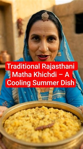Traditional Rajasthani Matha Khichdi | A Cooling Summer Dish from Village Kitchen #video#food