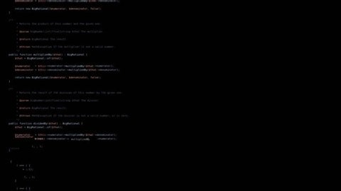Animated Black screen code on the computer screen. Code Scrolling Programming abstract technology background for software developer and Computer script concept.