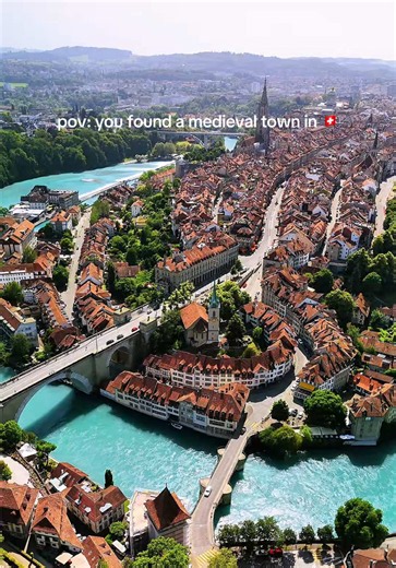 📍Altstadt, Bern, Switzerland #travel #switzerland #bern #altstadt #dji