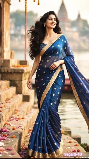 Stunning in Saree: Photoshoot Vibes | #saree #shorts #fashion
