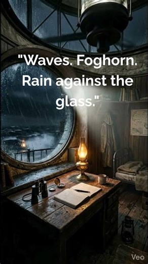 Lighthouse Storm Ambience 🔦⛈️ | Relaxing Sounds for Sleep & Focus #shorts