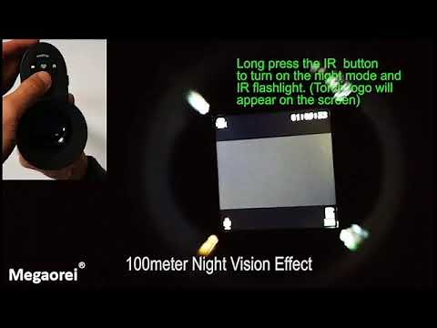 How to Get Best Night Vision from Megaorei 3 Rifle Scope Clip on DVR Hunting Camera NV007?