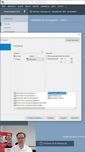#Kontenplan drucken in #lexware buchhaltung