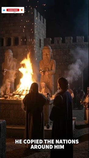 King Ahaz Sacrificed His Son — One of the Darkest Bible Stories #biblestories #biblicalfigure #ai