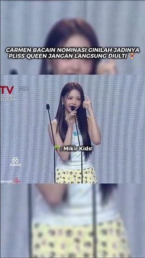 Momen kocak Carmen waktu baca nominasi, disuruh mikir sama Queen 😭#hearts2hearts #carmen #junnixs2u