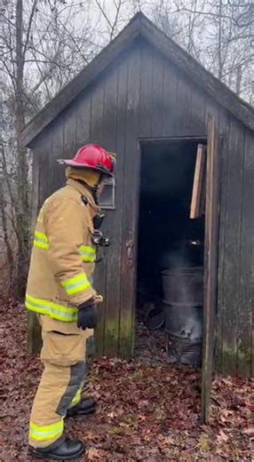 THEY CALLED US FOR SMOKE IN A SHED—BUT THE REAL HORROR WAS WHAT WAS LEFT BEHIND The shed wasn't on fire. I could feel it the second I pushed the creaking door open. A strange, lingering warmth that had no business being there. No flames. No embers. Just… heat. My training says find the source. Gas can? Faulty wiring? But this place was a tomb of forgotten junk. Rusted rakes, old tires, rotten bags of fertilizer. The air was wrong, too. It didn’t smell like smoke. It smelled sweet. Almost metalli