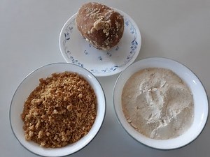 How to make hard jaggery in to pieces and powder