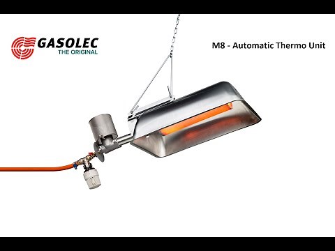 Gasolec M8 with Thermo Unit - Gas Brooder - 5kW - Infrared Heater for Poultry and Pig houses