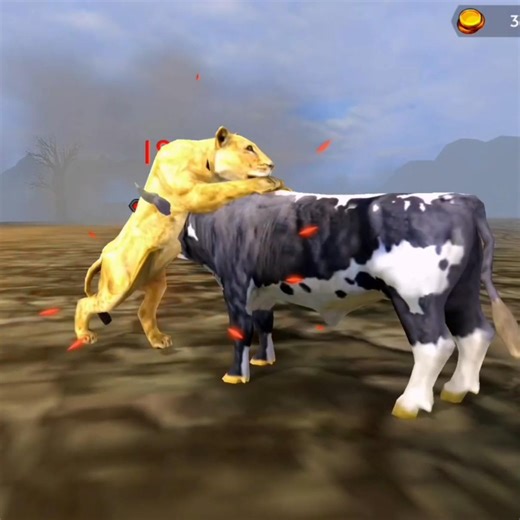 Angry Bull 🐂 Vs Wild Lioness #shorts #gameplay